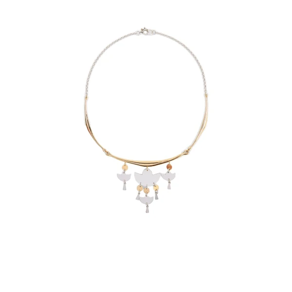 Isabel Marant Heija Choker in Silver and Gold | Women | Luxury Shoes 