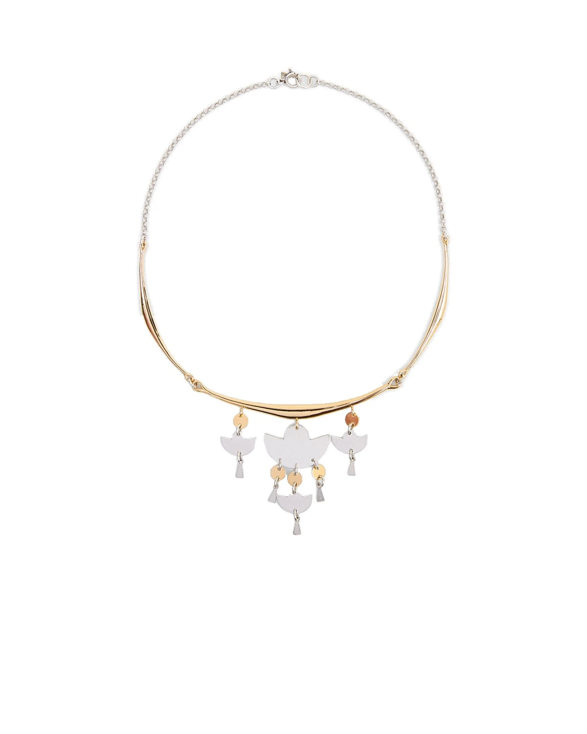 Isabel Marant Heija Choker in Silver and Gold Isabel Marant Heija Choker in Silver and Gold | Women | Luxury Shoes