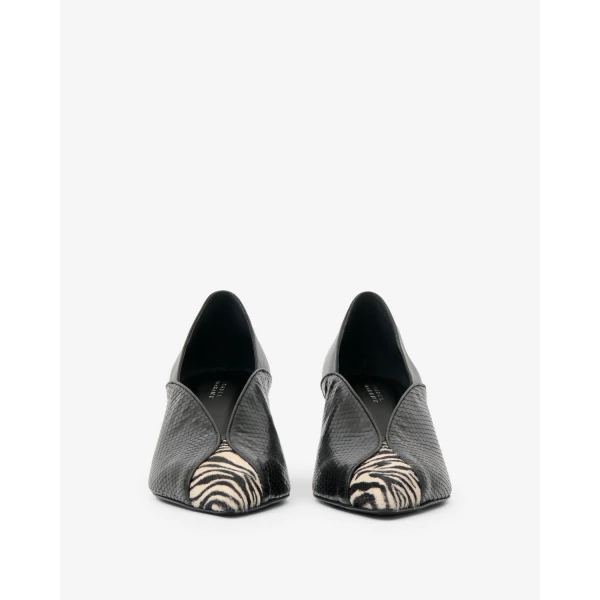 Isabel Marant Ilou Pumps in Black and Zebra | Heels | Luxury Shoes 