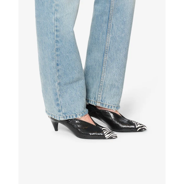 Isabel Marant Ilou Pumps in Black and Zebra | Heels | Luxury Shoes 