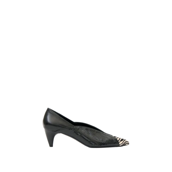 Isabel Marant Ilou Pumps in Black and Zebra | Women | Luxury Shoes 