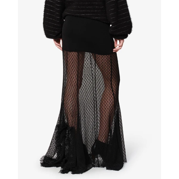 Isabel Marant Ioana Skirt in Black | Maxi Skirts | Luxury Shoes 