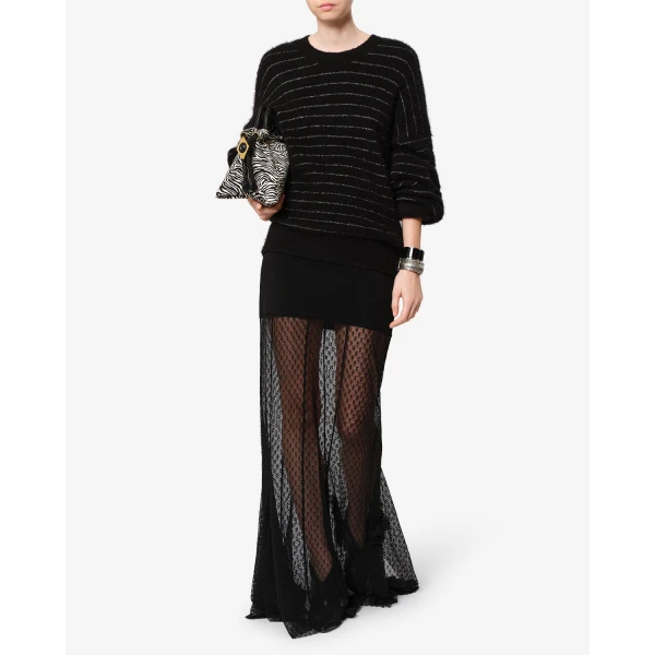 Isabel Marant Ioana Skirt in Black | Maxi Skirts | Luxury Shoes 