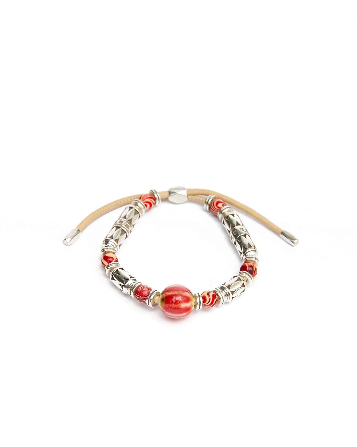 Isabel Marant Janis Bracelet in Red and Silver Isabel Marant Janis Bracelet in Red and Silver | Women | Luxury Shoes