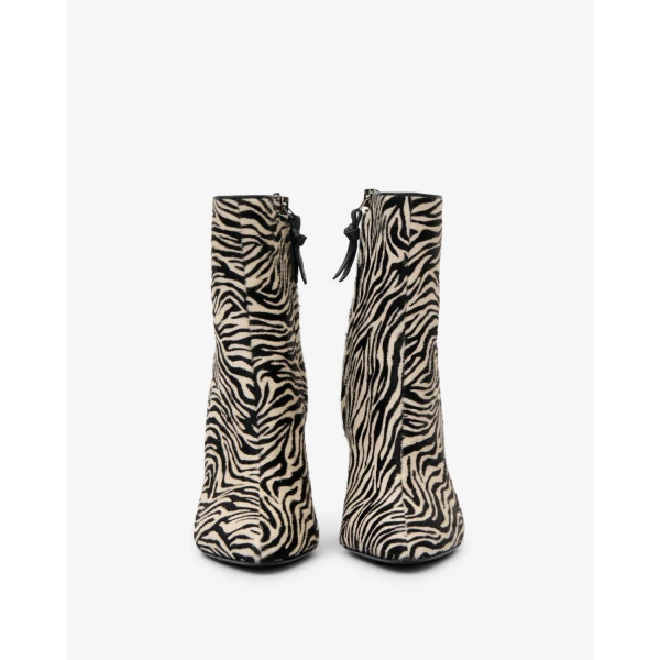 Isabel Marant Jany Low Ankle Boots in Zebra | Boots | Luxury Shoes 
