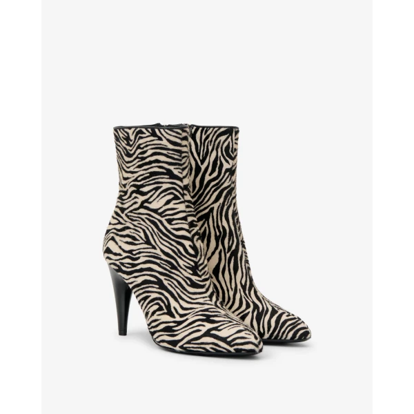 Isabel Marant Jany Low Ankle Boots in Zebra | Boots | Luxury Shoes 