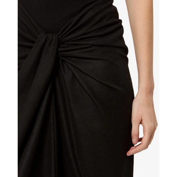 Isabel Marant Jeldia Skirt in Black | Midi Skirts | Luxury Shoes 