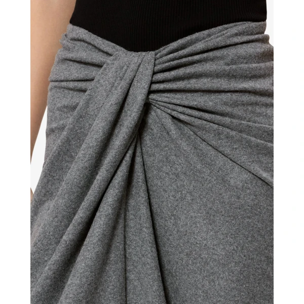 Isabel Marant Jeldia Skirt in Gray | Midi Skirts | Luxury Shoes 