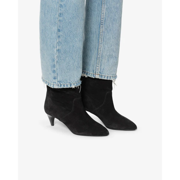 Isabel Marant Jiry Ankle Boots in Black | Boots | Luxury Shoes 