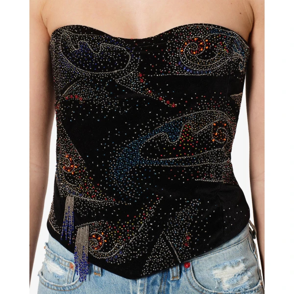 Isabel Marant Jiska Top in Black | Tops | Luxury Shoes 