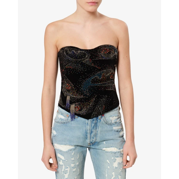 Isabel Marant Jiska Top in Black | Tops | Luxury Shoes 