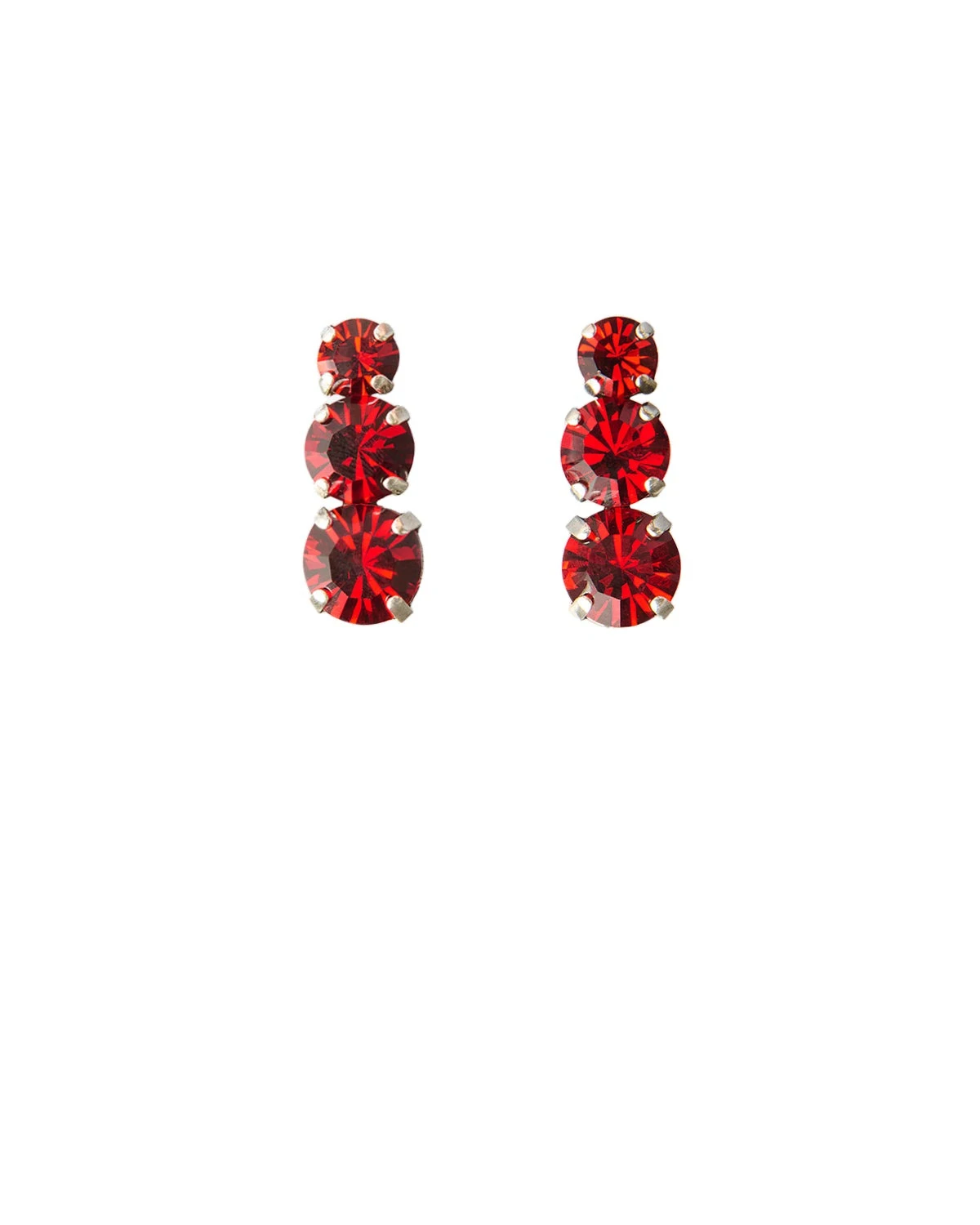 Isabel Marant Karlie Stud Earrings in Red and Silver Isabel Marant Karlie Stud Earrings in Red and Silver | Women | Luxury Shoes