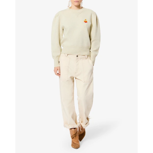 Isabel Marant Kelaya Sweater in Light Gray | Sweaters | Luxury Shoes 