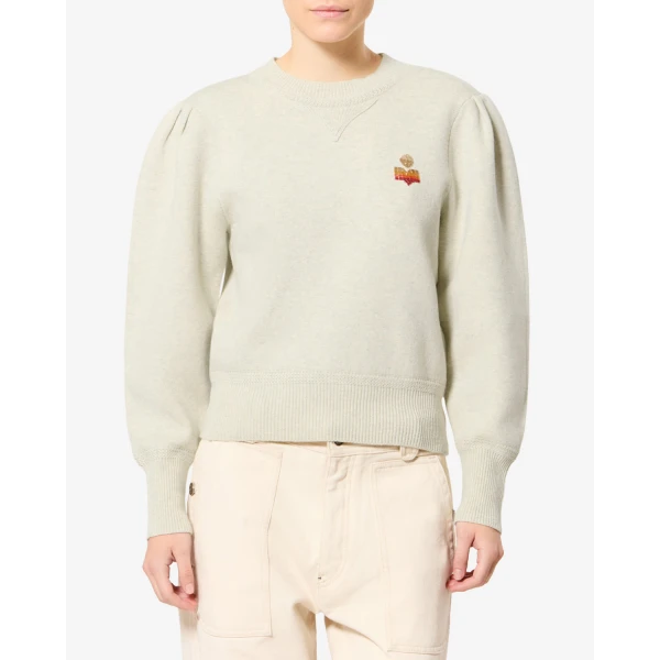 Isabel Marant Kelaya Sweater in Light Gray | Sweaters | Luxury Shoes 