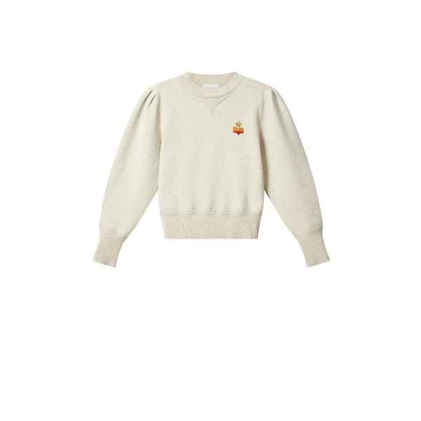 Isabel Marant Kelaya Sweater in Light Gray | Women | Luxury Shoes 