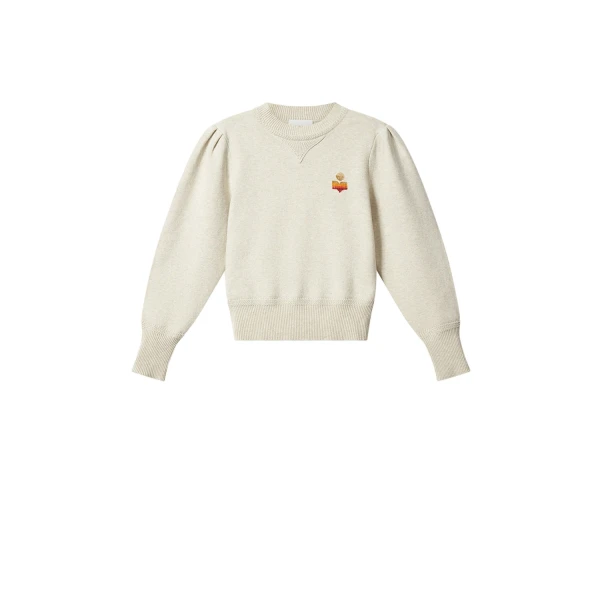 Isabel Marant Kelaya Sweater in Light Gray | Women | Luxury Shoes 