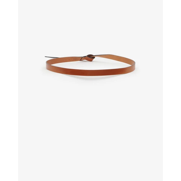 Isabel Marant Kirka Calfskin Leather Belt in Natural | Belts | Luxury Shoes 