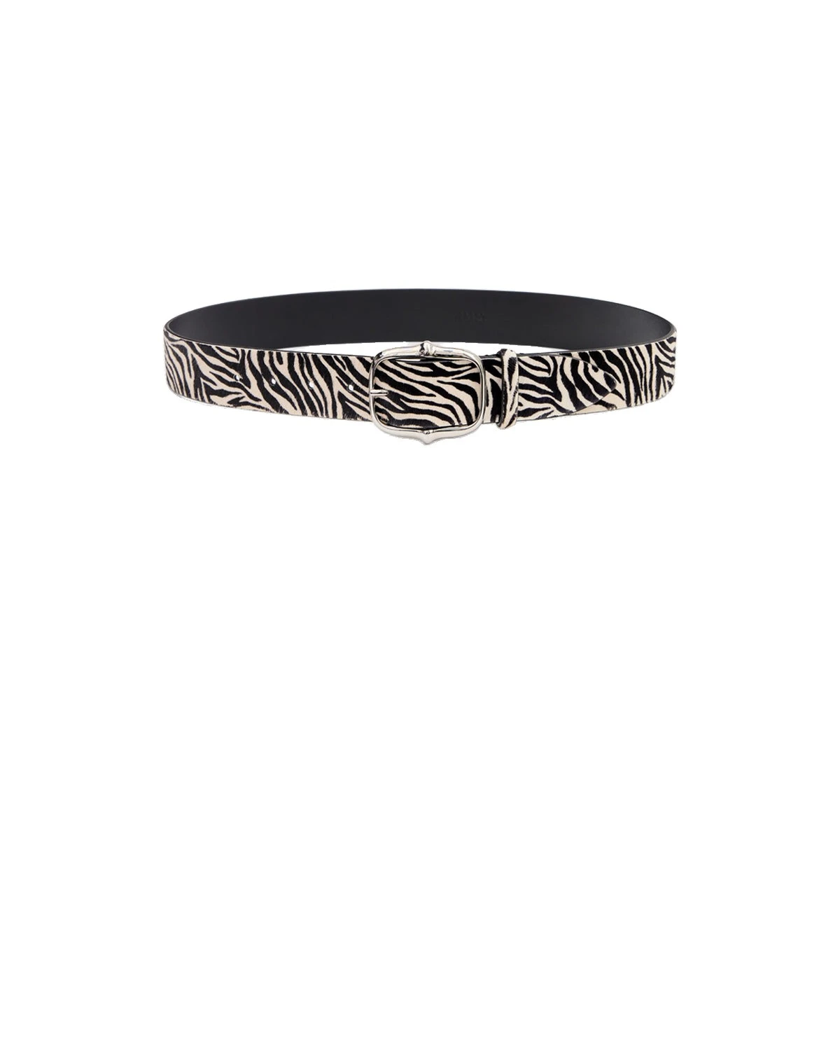 Isabel Marant Lapae Leather Belt in Zebra and Palladium Isabel Marant Lapae Leather Belt in Zebra and Palladium | Women | Luxury Shoes