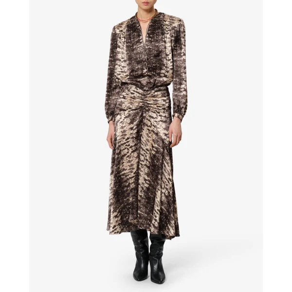 Isabel Marant Laraya Silk Blouse in Beige | Blouse | Luxury Shoes 