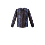 Isabel Marant Laraya Silk Blouse in Midnight | Women | Luxury Shoes 