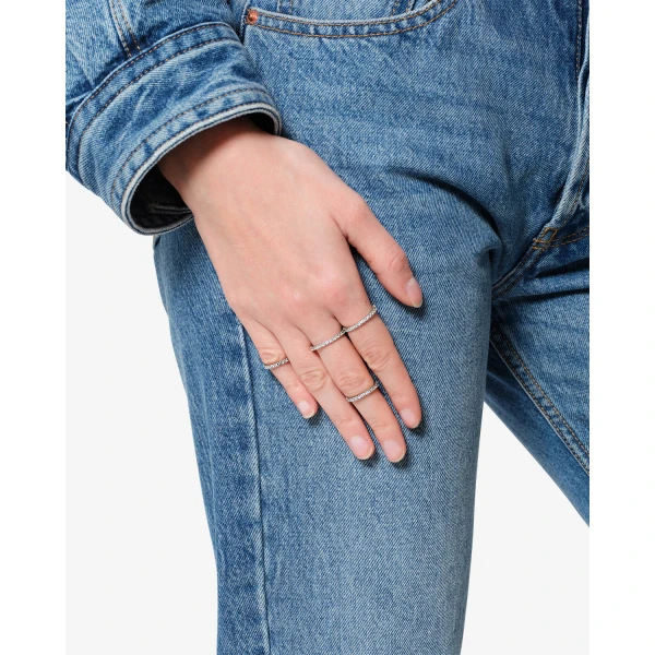 Isabel Marant Lauren Ring Set in Silver | Rings | Luxury Shoes 