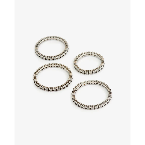 Isabel Marant Lauren Ring Set in Silver | Rings | Luxury Shoes 