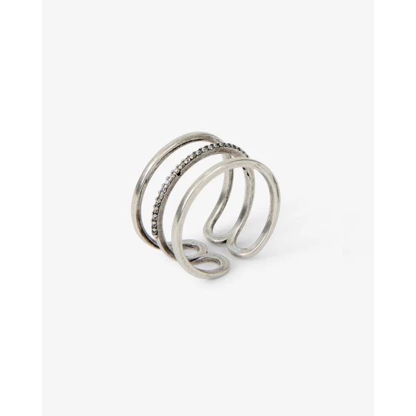 Isabel Marant Lauren Wide Ring in Silver | Rings | Luxury Shoes 