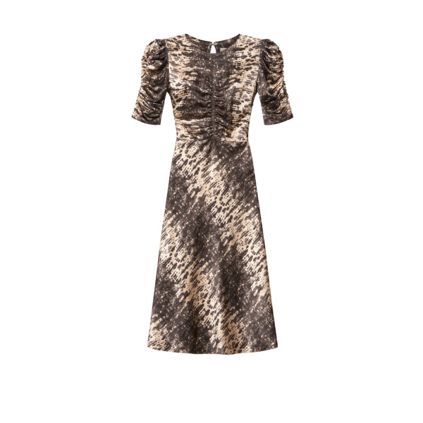 Isabel Marant Lemila Silk Dress in Beige | Women | Luxury Shoes 