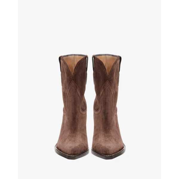 Isabel Marant Leyane Ankle Boots in Chocolate | Boots | Luxury Shoes 