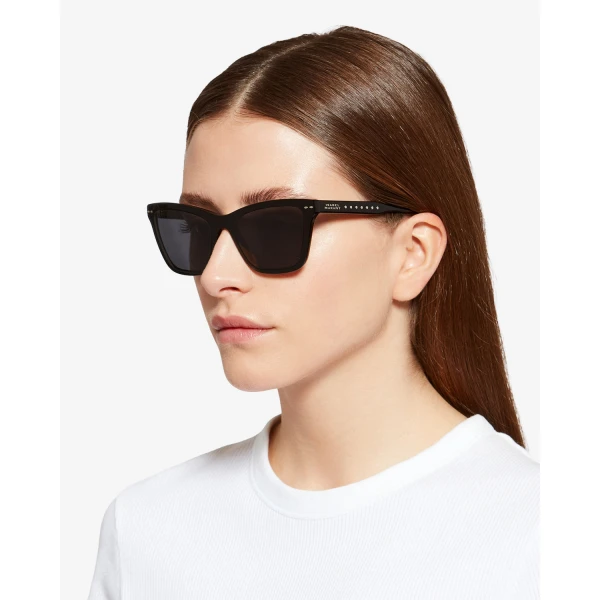 Isabel Marant Leyna Sunglasses in Black Palladium and Gray | Sunglasses | Luxury Shoes 