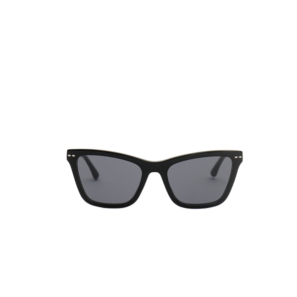 Isabel Marant Leyna Sunglasses in Black Palladium and Gray | Women | Luxury Shoes 