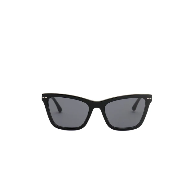 Isabel Marant Leyna Sunglasses in Black Palladium and Gray | Women | Luxury Shoes 