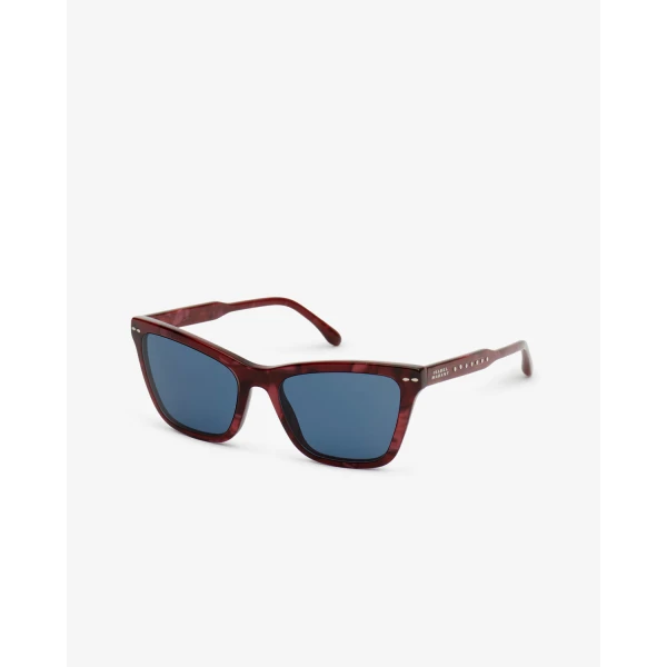 Isabel Marant Leyna Sunglasses in Marble Red and Blue | Sunglasses | Luxury Shoes 