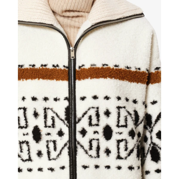 Isabel Marant Lijka Fleece Jacket in Ecru | Jackets | Luxury Shoes 