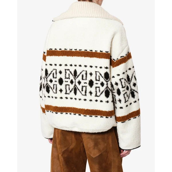 Isabel Marant Lijka Fleece Jacket in Ecru | Jackets | Luxury Shoes 