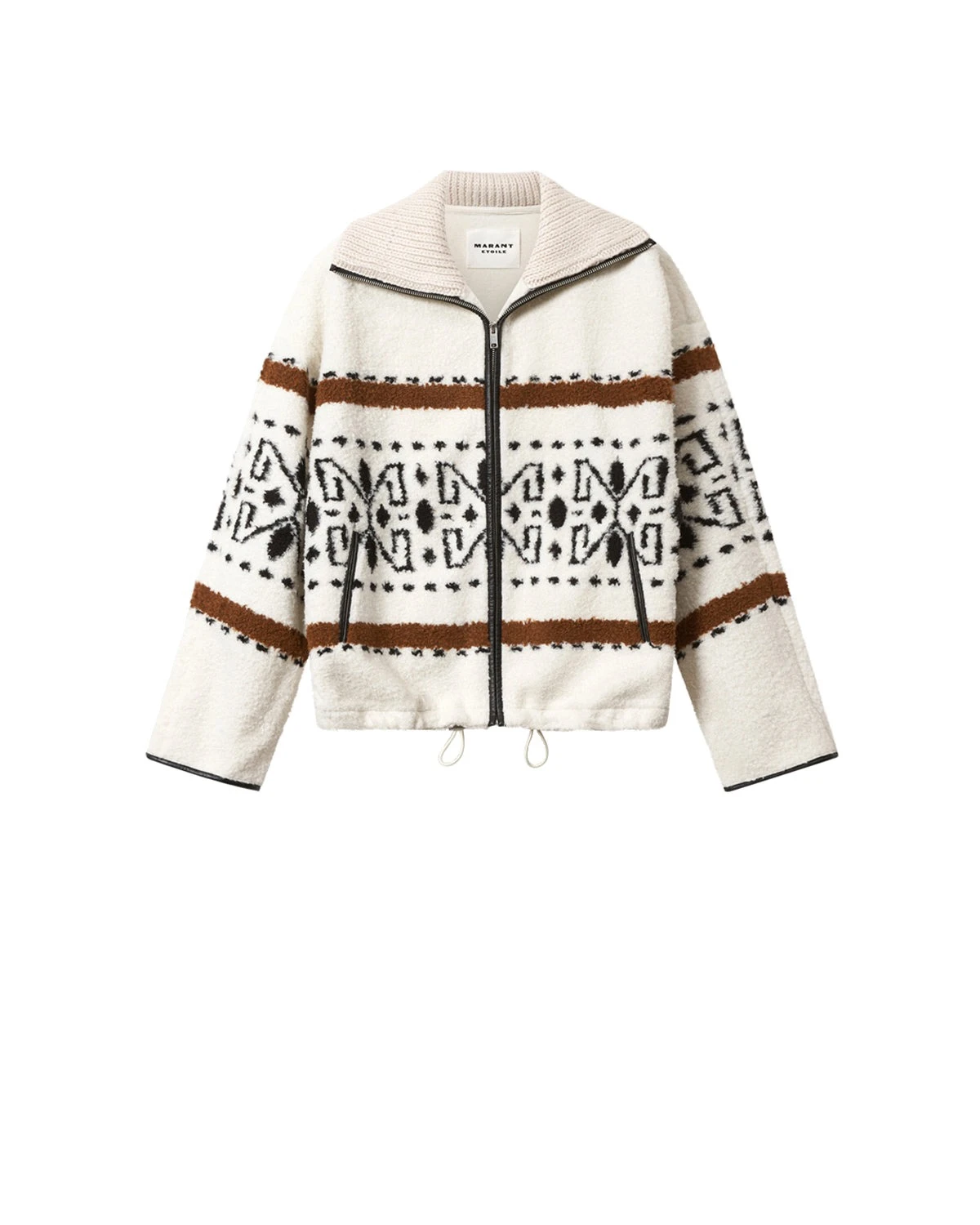 Isabel Marant Lijka Fleece Jacket in Ecru Isabel Marant Lijka Fleece Jacket in Ecru | Women | Luxury Shoes