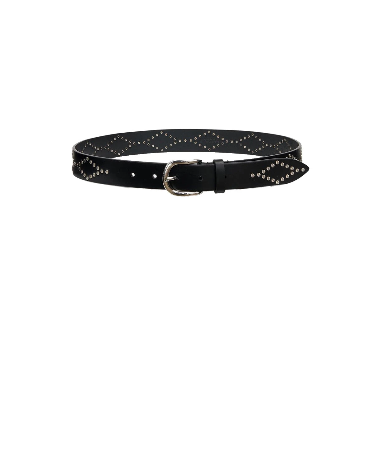 Isabel Marant Liliana Leather Belt in Black and Silver Isabel Marant Liliana Leather Belt in Black and Silver | Women | Luxury Shoes