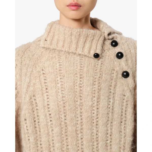 Isabel Marant Lily Alpaca Sweater in Beige | Sweaters | Luxury Shoes 