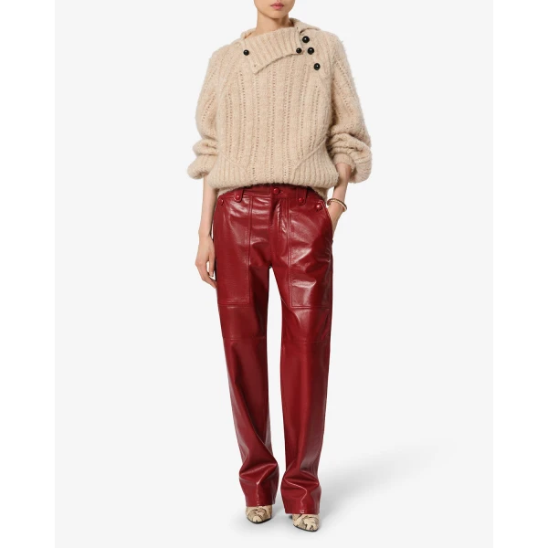 Isabel Marant Lily Alpaca Sweater in Beige | Sweaters | Luxury Shoes 