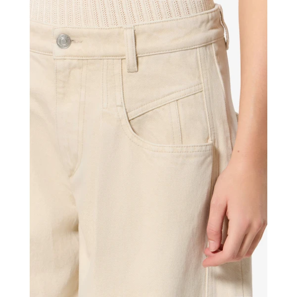 Isabel Marant Lisha Jeans in Beige | Denim | Luxury Shoes 
