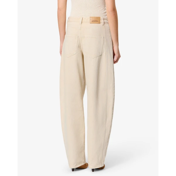 Isabel Marant Lisha Jeans in Beige | Denim | Luxury Shoes 