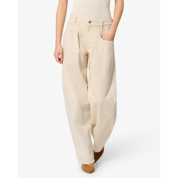 Isabel Marant Lisha Jeans in Beige | Denim | Luxury Shoes 