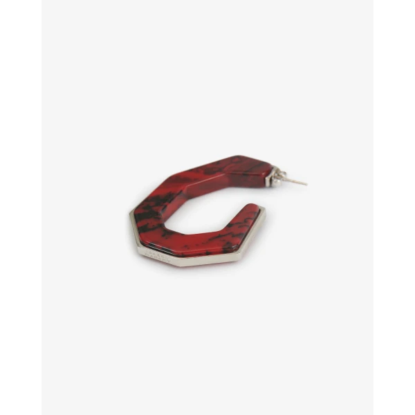 Isabel Marant Liu Earrings in Red and Silver | Earrings | Luxury Shoes 