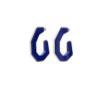 Isabel Marant Liu Earrings in Royal Blue and Silver | Women | Luxury Shoes 