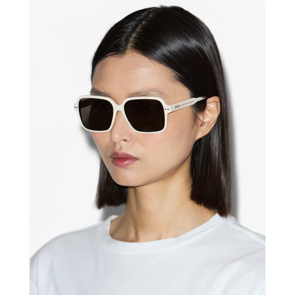 Isabel Marant Loelia Sunglasses in Beige and Grey | Sunglasses | Luxury Shoes 