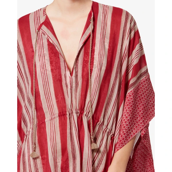 Isabel Marant Loreliz Kaftan in Red | kaftan | Luxury Shoes 