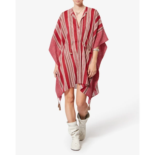 Isabel Marant Loreliz Kaftan in Red | kaftan | Luxury Shoes 
