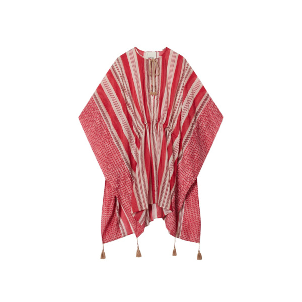 Isabel Marant Loreliz Kaftan in Red | Women | Luxury Shoes 