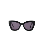 Isabel Marant Louny Cat-Eye Sunglasses in Black Palladium and Gray | Women | Luxury Shoes 