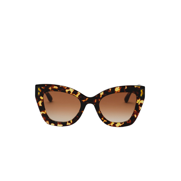 Isabel Marant Louny Cat-Eye Sunglasses in Havana and Brown Shaded | Women | Luxury Shoes 